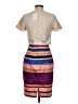 Weston Color Block Tan Casual Dress Size 0 - photo 2