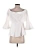 Nicholas 100% Cotton White 3/4 Sleeve Blouse Size 4 - photo 2