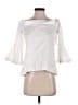 Nicholas 100% Cotton White 3/4 Sleeve Blouse Size 4 - photo 1