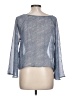 Unbranded 100% Polyester Blue Long Sleeve Blouse Size L (estimated) - photo 2