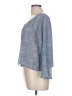 Unbranded 100% Polyester Blue Long Sleeve Blouse Size L (estimated) - photo 5