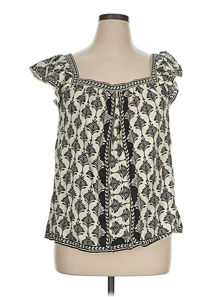 Pre-owned Max Studio Sleeveless Blouse In Black