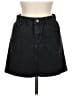 Unbranded Solid Black Denim Skirt Size L - photo 1