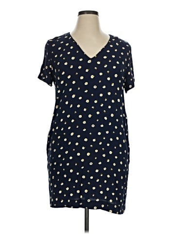 Madewell Button-Back Easy Dress in Daisy Dots (view 1)