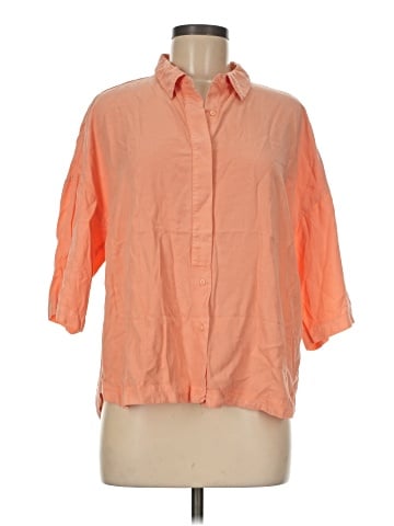 Parfois 3/4 Sleeve Button-Down Shirt (view 1)