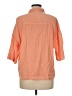 Parfois Color Block Orange 3/4 Sleeve Button-Down Shirt Size M - photo 2