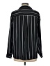 H&M 100% Polyester Stripes Black Long Sleeve Blouse Size 6 - photo 2