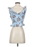 JOA Blue Sleeveless Blouse Size S - photo 2
