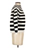 MNG Basics Stripes Ivory Turtleneck Sweater Size XS - photo 4