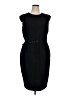 Louben Solid Black Cocktail Dress Size 14 - photo 1