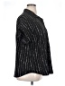 Timeson 100% Polyester Stripes Black Short Sleeve Blouse Size XL - photo 4