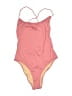 J.Crew Color Block Pink One Piece Swimsuit Size S - photo 1