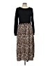 Unbranded Animal Print Black Casual Dress Size L (estimated) - photo 1