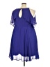 Torrid 100% Polyester Blue Cocktail Dress Size 2X Plus (2) - photo 2