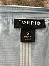 Torrid 100% Modal Blue 3/4 Sleeve Button-Down Shirt Size 2X Plus (2) - photo 7