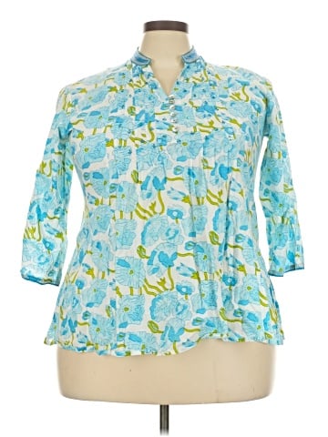 Westside 3/4 Sleeve Button-Down Shirt (view 1)
