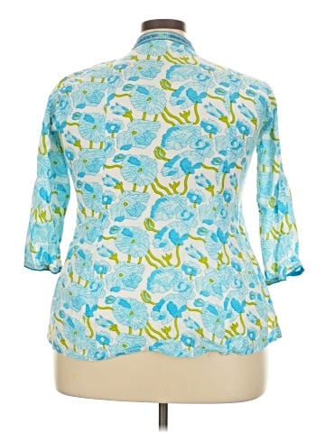 Westside 3/4 Sleeve Button-Down Shirt (view 2)