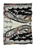 Raj 100% Rayon Paisley Black Scarf One size - photo 2