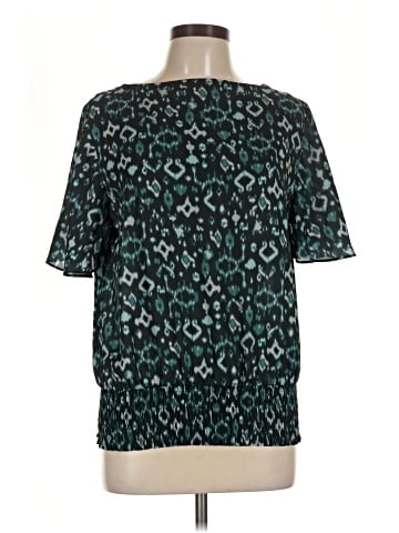 INC International Concepts Short Sleeve Blouse (view 1)