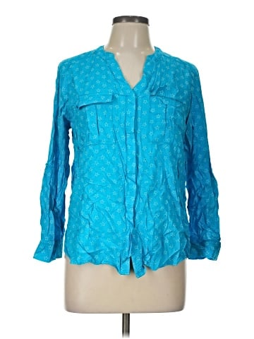 a.n.a. A New Approach 3/4 Sleeve Blouse (view 1)