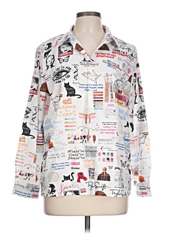 Unbranded Long Sleeve Button-Down Shirt (view 1)