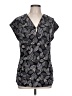 Anne Klein Black Short Sleeve Blouse Size L - photo 1