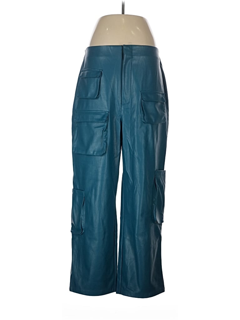 Pre-owned Afrm Cargo Pants In Teal