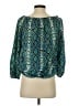BCBGMAXAZRIA 100% Polyester Teal 3/4 Sleeve Blouse Size XS - photo 2