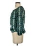 BCBGMAXAZRIA 100% Polyester Teal 3/4 Sleeve Blouse Size XS - photo 5