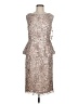 Adrianna Papell 100% Polyester Silver Cocktail Dress Size 8 - photo 1