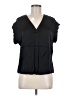 Rails Black Short Sleeve Blouse Size M - photo 1