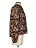 Steve Madden 100% Polyester Animal Print Brown Long Sleeve Blouse Size S - photo 4