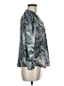 T Tahari 100% Polyester Silver 3/4 Sleeve Blouse Size M - photo 4