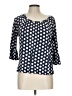 MICHAEL Michael Kors Blue 3/4 Sleeve Blouse Size L - photo 1