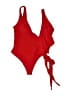 Unbranded Solid Red One Piece Swimsuit Size S - photo 2