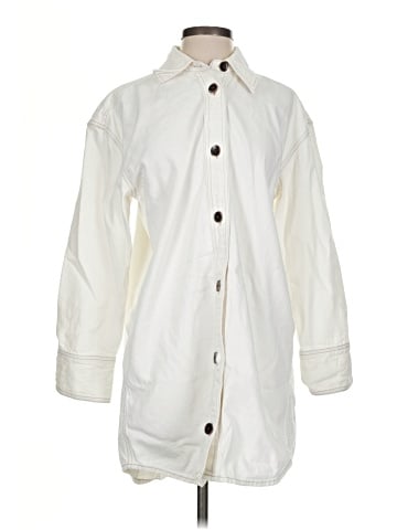 Madewell Denim Oversized Mini Shirtdress: Garment-Dyed Edition (view 1)