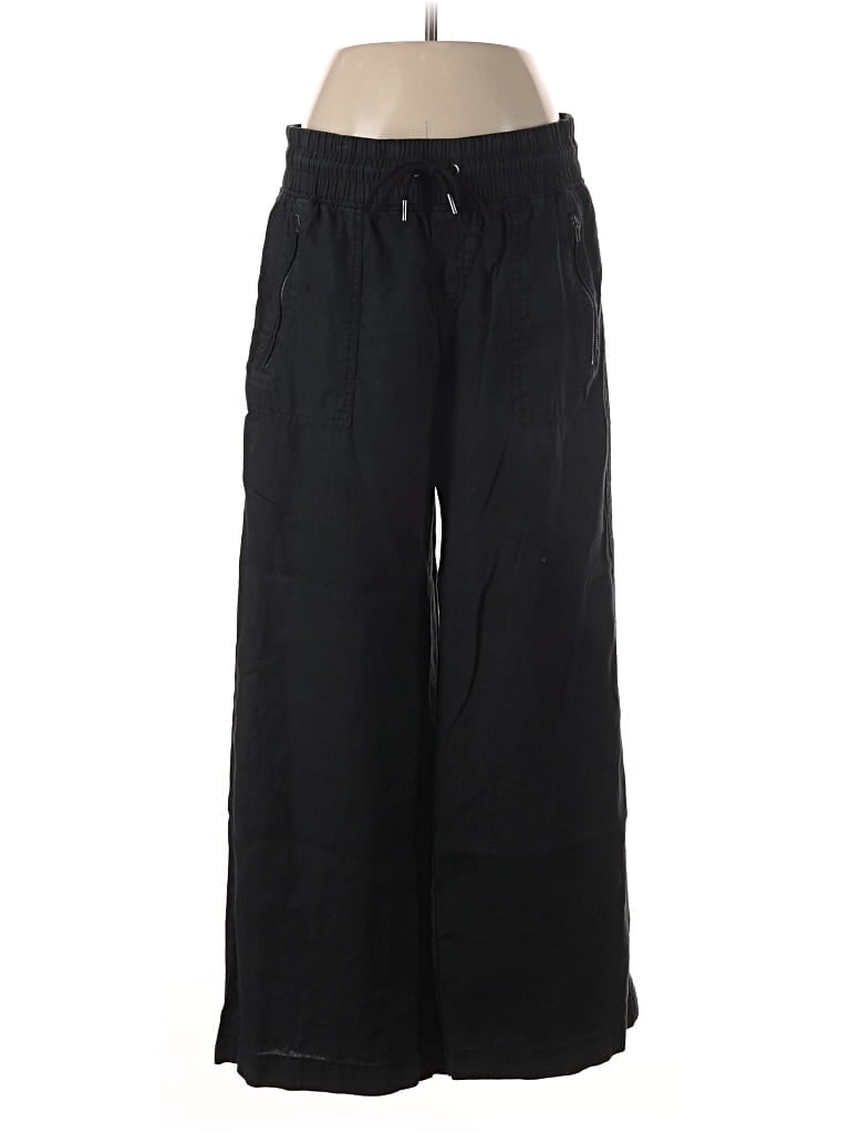Pre-owned Athleta Linen Pants In Black
