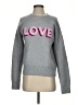 Bobeau Hearts Gray Pullover Sweater Size S - photo 1
