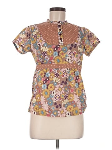 Paper Denim & Cloth Short Sleeve Blouse (view 1)