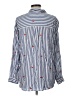 BeachLunchLounge Hearts Blue Long Sleeve Button-Down Shirt Size L - photo 2
