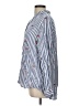 BeachLunchLounge Hearts Blue Long Sleeve Button-Down Shirt Size L - photo 5
