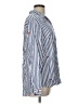 BeachLunchLounge Hearts Blue Long Sleeve Button-Down Shirt Size L - photo 4