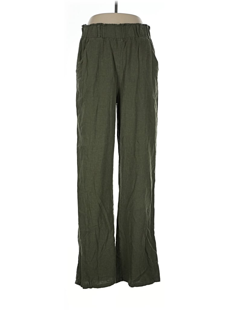 Pre-owned Thread & Supply Linen Pants In Green