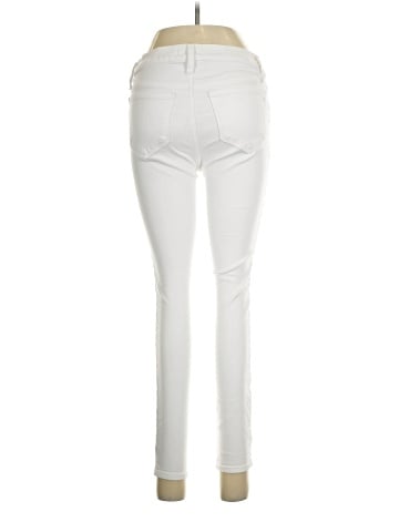 Madewell Maternity Side-Panel Skinny Jeans in Pure White: Adjustable Edition (view 2)