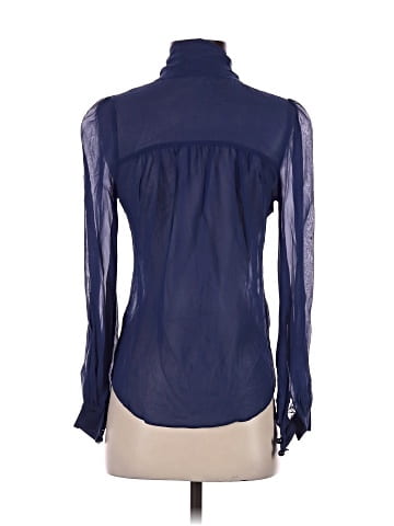 Madison Marcus Long Sleeve Silk Top (view 2)
