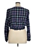 True Craft 100% Cotton Blue Long Sleeve Blouse Size XL - photo 2