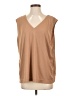 Doncaster Collection 100% Polyester Tan Sleeveless Blouse Size 2w - photo 1