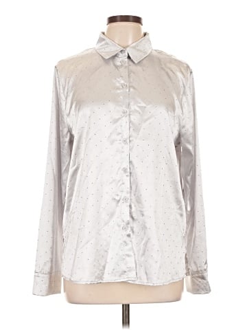 Peach Long Sleeve Blouse (view 1)