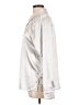 Peach 100% Polyester Metallic Silver Long Sleeve Blouse Size L - photo 5