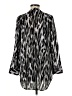 Rock & Republic Silver Long Sleeve Blouse Size M - photo 2